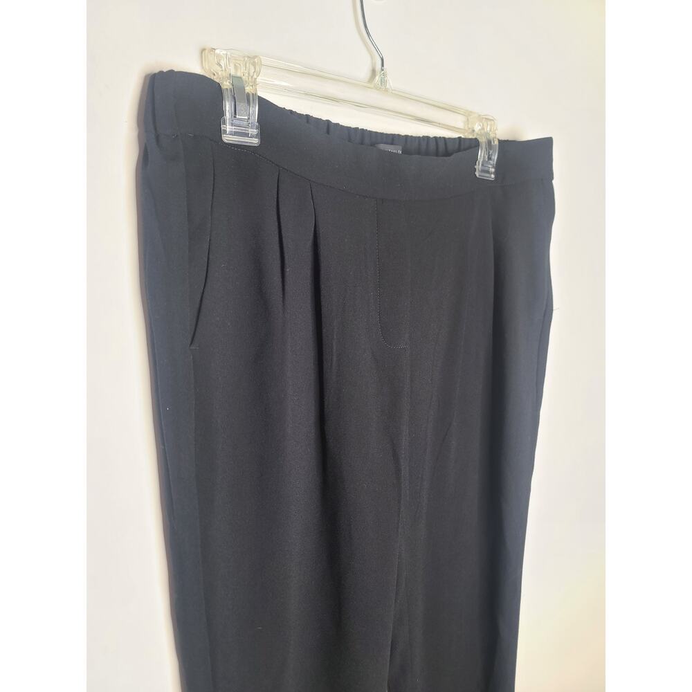 Ann Taylor Factory black flowy pleated pull on pants - medium - Picture 2 of 6